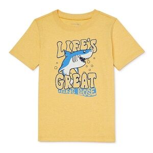 3/$15 🌸 Garanimals Baby Boy Life’s Great Hang Loose Shark Short Sleeve T Shirt